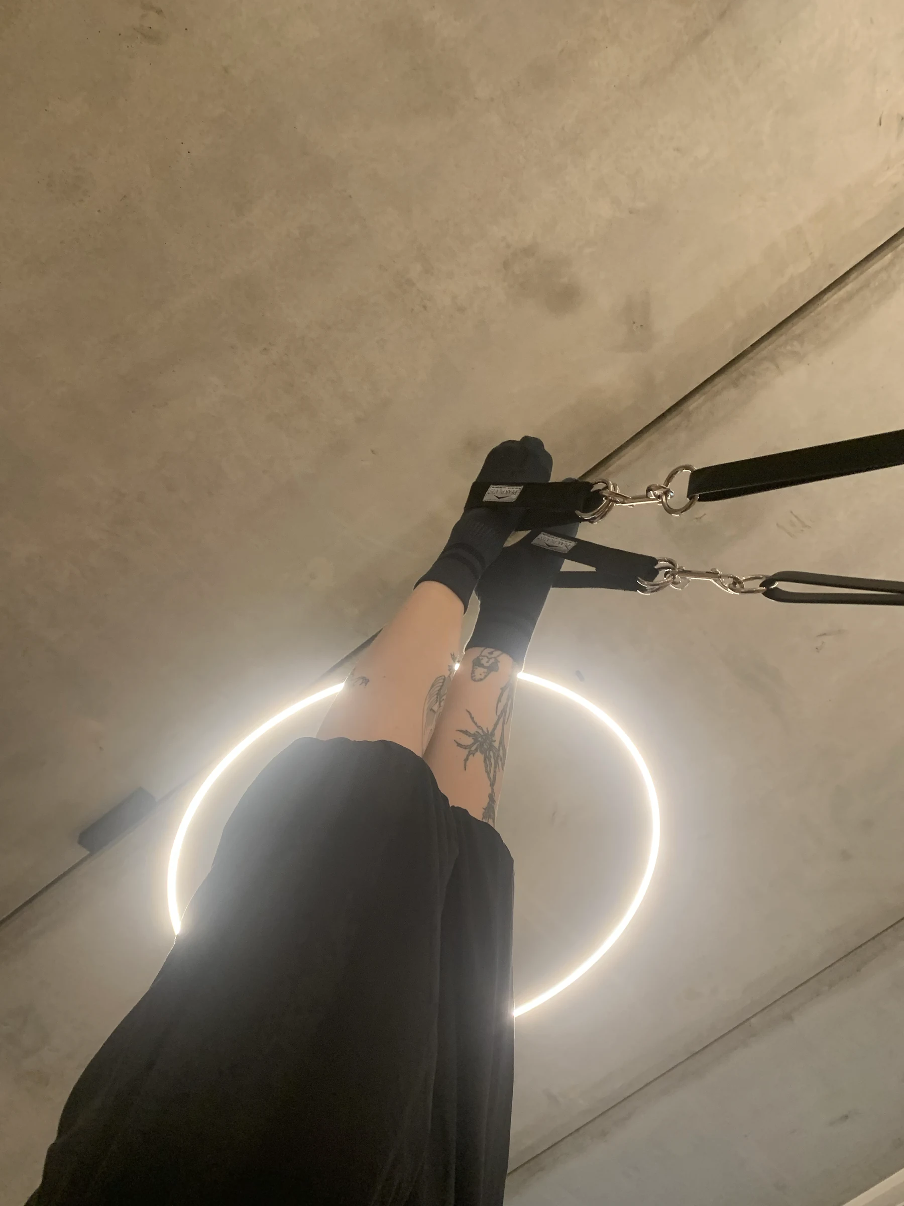Pilates movement with the legs extended